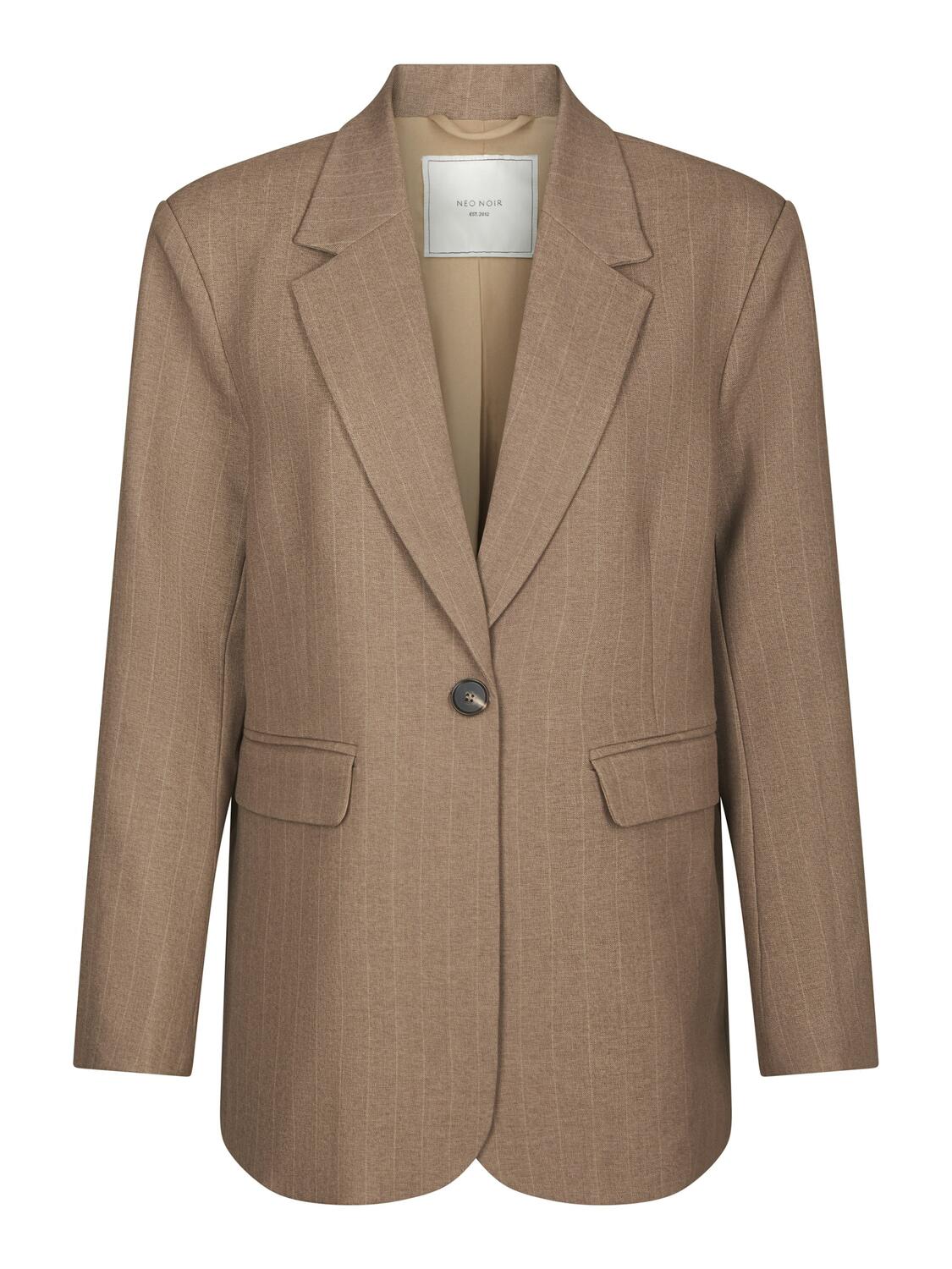 Gaby Pinstripe blazer - Taupe
